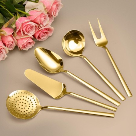 Hisar Milano Titanyum Gold 5 Parça Servis Takımı