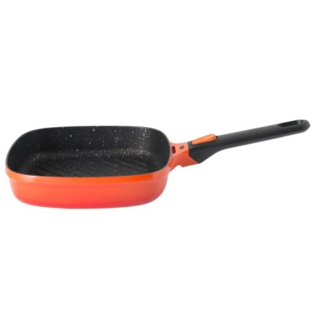 Berghoff Gem Stay Cool Soft Orange Çıkarılabilir Saplı Izgara Tava 24 Cm 8501040