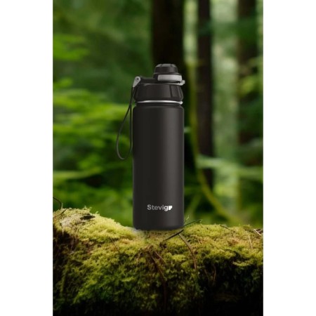 Stevıg 1 Hand Leak Proof Sızdırmaz Çelik Termos 500 Ml Black ST-207