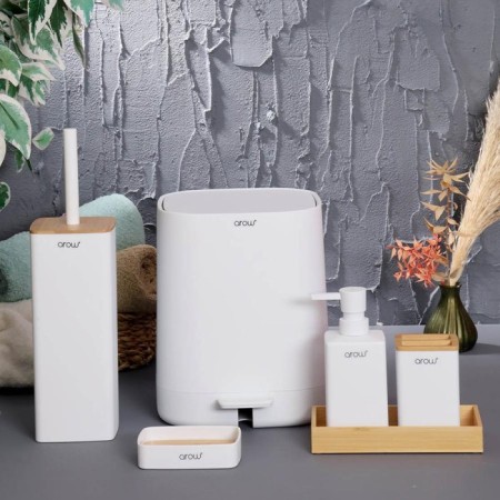 Arow Akrilik 6 Parça Banyo Seti Beyaz TR-3993