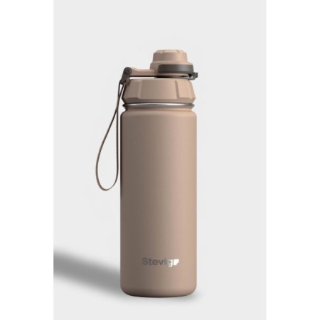 Stevıg 1 Hand Leak Proof Sızdırmaz Çelik Termos 500 Ml Lıght Brown ST-224