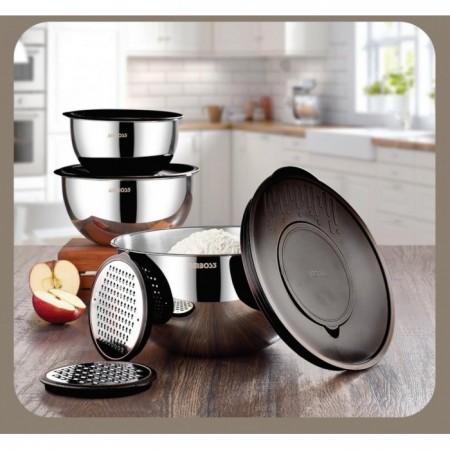 Amboss Siyah 9 Parça Kase Takımı SAT-802